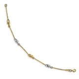 Leslie&#39;s Bracelet 14k Two-tone Gold Polished HB-LF1431-7.5, MPN: LF1431-7.5, 191101745621