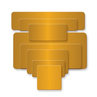 Assortment of Brass Plates-1 of each size-Set of 8 GL6679, MPN: GL6679,
