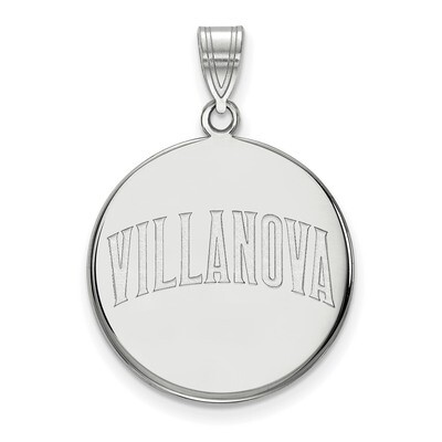 Villanova University Large Disc Pendant 10k White Gold 1W044VIL, MPN: 1W044VIL, 886774788487