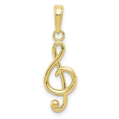 Treble Clef Pendant 10k Gold 10K4944, MPN: 10K4944, 63721818729