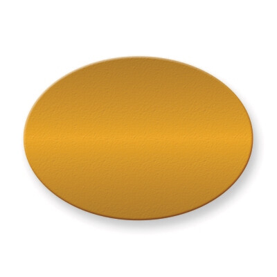 1 1/4 x 1 3/4 Oval Polished Brass Plates-Sets of 6  GM3719, MPN: GM3719,