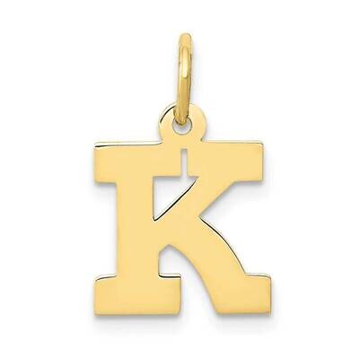 Block Initial K Charm 10k Gold Small 10YC664K, MPN: 10YC664K,