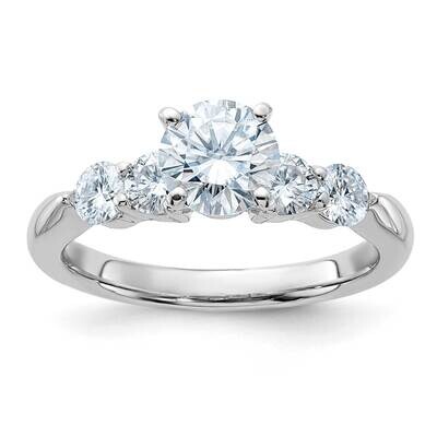 1 5/8ct. D E F Pure Light Moissanite Engagement Ring 14k White Gold SM15745-C100EMP, MPN: SM15745-C…