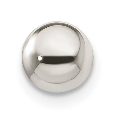 6.0mm Polished Medium Hole Bead Sterling Silver SS3764, MPN: SS3764,