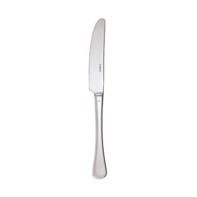 Sambonet queen anne table knife solid handle 9 3/8 inch - silverplated on 18/10 stainless steel, MP…