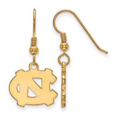 University of North Carolina Small Dangle Earring Wire Gold-plated Silver GP007UNC, MPN: GP007UNC, …
