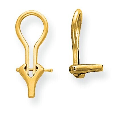Heavyweight Omega Clip Component 14k Yellow Gold YG753, MPN: YG753,