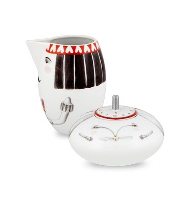 Vista Alegre Tea with Alice Set Sugar Bowl &amp; Milk Jug with Gift Box, MPN: 21116979,