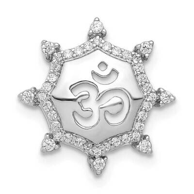 1/5Ct. Diamond Om Symbol Chain Slide 14k White Gold PM4076-020-WA, MPN: PM4076-020-WA, 883957296357