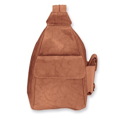 Brown Leather Sling Backpack GP1993, MPN: GP1993, 191101857539
