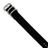 24mm Black Military-style Nylon Watch Band 10.5 Inch Silver-tone Buckle BA227-24, MPN: BA227-24, 88…