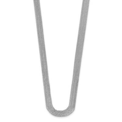 Leslie&#39;s Multi-strand Necklace Sterling Silver Rhodium-plated HB-QLF1171-18, MPN: QLF1171-18, 19110…