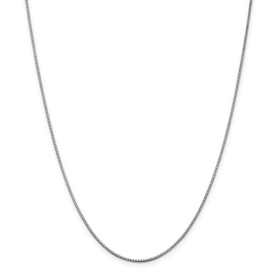 Leslie&#39;s 1.2 mm Box with Lobster Chain 18 Inch 14K White Gold HB-7162-18, MPN: 7162-18, 886774543925
