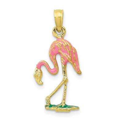 3-D Pink Flamingo Pendant 10k Gold 10K3269, MPN: 10K3269, 63721818712