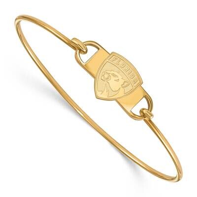 Florida Panthers Small Ctr Wire Bangle Gold-plated Sterling Silver GP014PTH-7, MPN: GP014PTH-7, 191…