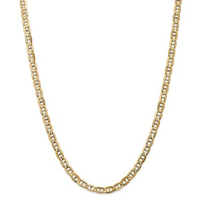 Leslie&#39;s 5.25mm Concave Anchor Chain 18 Inch 14k Gold HB-1317-18, MPN: 1317-18, 191101847288