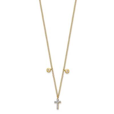 Cross Necklace 14k Gold Diamond PM4698-005-YA, MPN: PM4698-005-YA, 883957212524