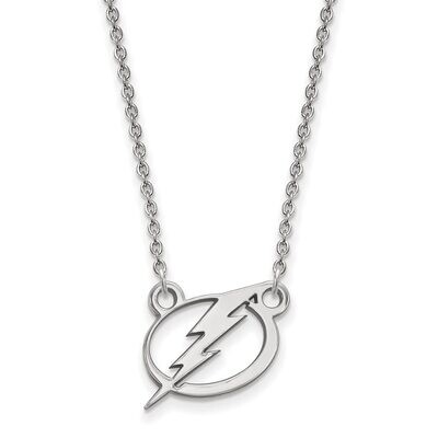 Tampa Bay Ligtning Small Pendant with Chain Necklace Sterling Silver SS015LIG-18, MPN: SS015LIG-18,…