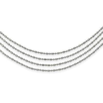 Multichain 17in Necklace Stainless Steel SRN1083-17 by Chisel, MPN: SRN1083-17, 191101382338