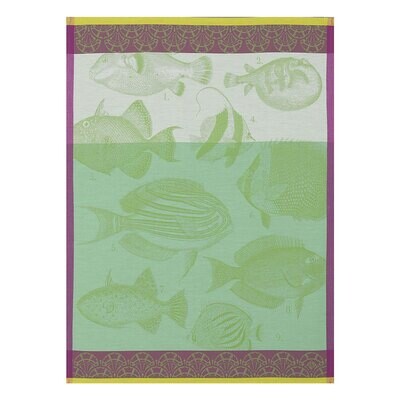 Le Jacquard Moorea Green Tea Towel 24x31 Set of 4, MPN: 24207, 3660269242077