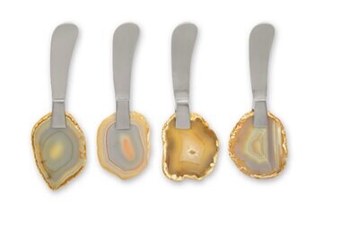 Tizo Butter Spreader Chef Agate Stone Set of Four 1849/SPR, MPN: 1849/SPR,
