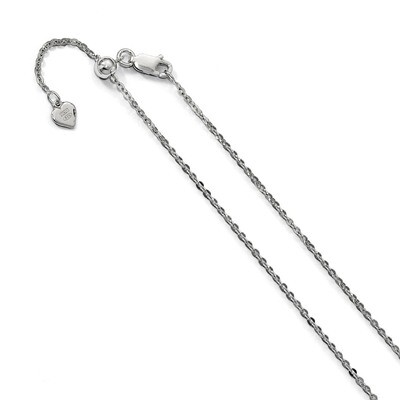 Leslie&#39;s 1.75 mm Adjustable Cable Chain 22 Inch Sterling Silver HB-FC44-22, MPN: FC44-22, 191101752…