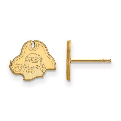 East Carolina University x-Small Post Earring Gold-plated Silver GP046ECU, MPN: GP046ECU, 886774944…