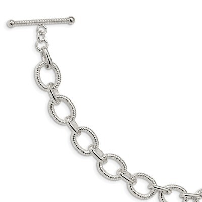 Fancy Link Bracelet 7.5 Inch Sterling Silver Polished QG3892-7.5, MPN: QG3892-7.5, 191101481253