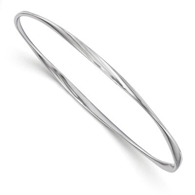 Leslie&#39;s Twisted Bangle Sterling Silver Polished HB-QLF601, MPN: QLF601, 191101554346