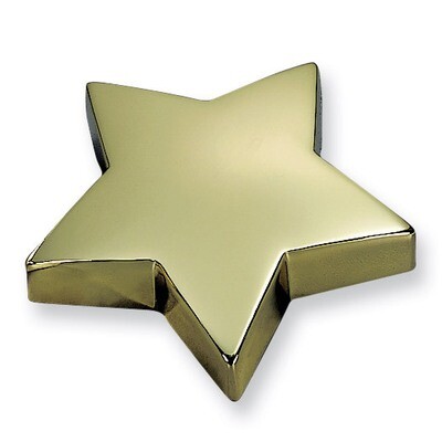 Brass-plated Star Paperweight GP5312, MPN: GP5312, 47105430523