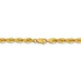 22 Inch 4.25mm Semi-Solid Rope Chain 14k Yellow Gold BC168-22, MPN: BC168-22, 191101107689