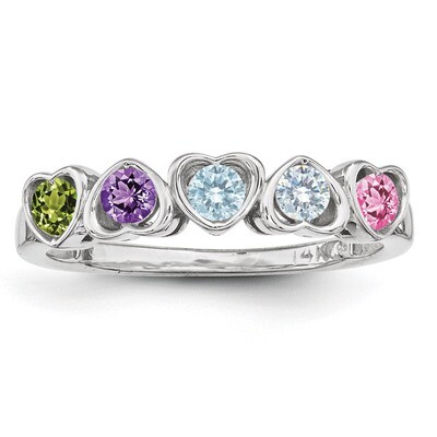 5 Birthstones Mother&#39;s Ring Sterling Silver XMR85/5SS, MPN: XMR85/5SS, 886774323169
