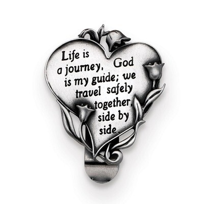 Life is a Journey Heart Visor Clip GM17369, MPN: GM17369, 785525080576