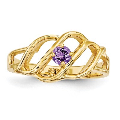 14k Yellow Gold 2.5mm Synthetic Ring Family &amp; Mother XMR5/1SY, MPN: XMR5_1, 883957448688