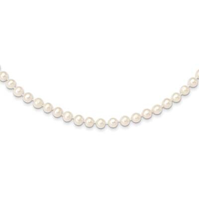 6-7mm White Near Round Freshwater Cultured Pearl Necklace 14k Gold WPN060-28, MPN: WPN060-28, 88395…