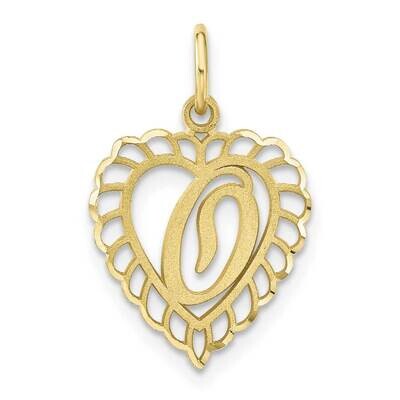 Initial O Charm 10k Gold 10C568O, MPN: 10C568O,
