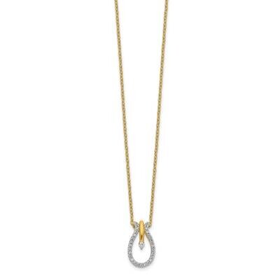 Necklace 14k Gold Diamond PM3785-015-YA, MPN: PM3785-015-YA, 883957665146