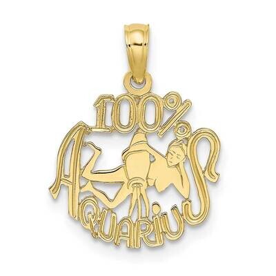 100% Aquarius Charm 10k Gold 10D4064, MPN: 10D4064,