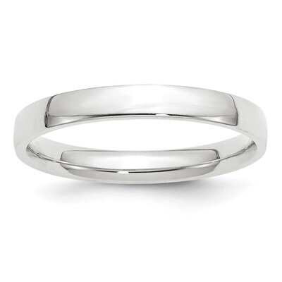 3mm Lightweight Comfort Fit Band 10k White Gold WCFL030 Engravable, MPN: WCFL030, 886774459417