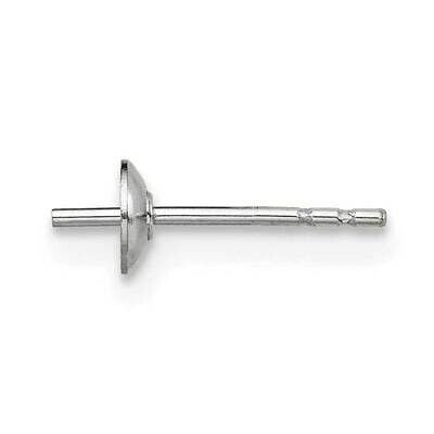 6.0 - 7.0mm Pearl Stud Earring Setting Sterling Silver SS3023, MPN: SS3023,