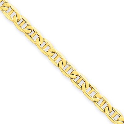 4.1mm Semi-Solid Anchor Chain 8 Inch 14k Gold BC100-8, MPN: BC100-8, 886774537351