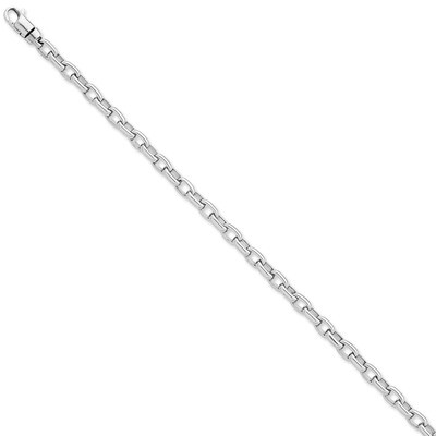 5mm Fancy Link Chain 9 Inch 14k White Gold WLK685-9, MPN: WLK685-9, 191101716195
