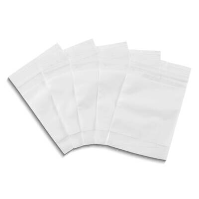 Box of 1000 3inx4in 10pks of 100 Reclosable 2mil White Block Zipper Bags JT5402/1W, MPN: JT5402/1W,