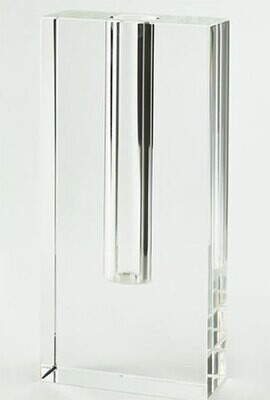 Tizo Crystal Glass Rectangular Bud Vase Tall XY104VAS, MPN: XY104VAS,