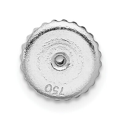 Threaded Earring Back Setting 18k White Gold 8W719, MPN: 8W719,