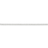 20 Inch 1.25mm Twisted Box Chain Sterling Silver QPE26-20, MPN: QPE26-20, 883957083179