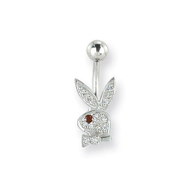 Playboy Red Eye Crystal Belly Ring PBB119