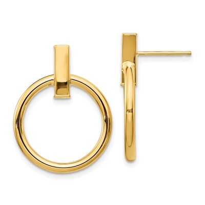 Leslie&#39;s Post Dangle Earrings 14k Polished Gold HB-LE1841, MPN: LE1841, 886774128399