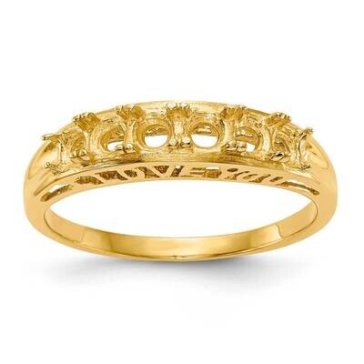 6-Stone Mothers Ring Mounting 14k Polished Gold XMR22/6-7, MPN: XMR22-6, 191101538582
