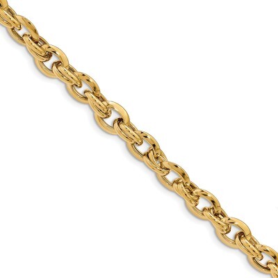 Leslie&#39;s Fancy Link Bracelet 7.5 Inch 14k Gold Polished HB-LF982-7.5, MPN: LF982-7.5, 191101745317